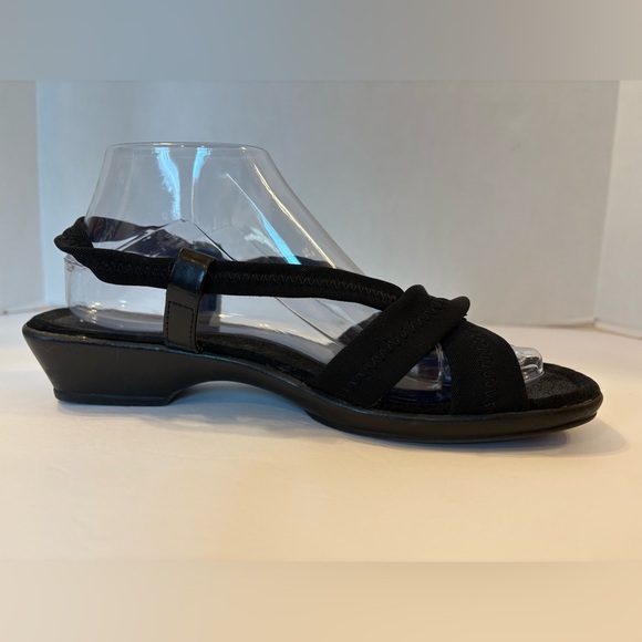 Mootsies Tootsies black open toe slingback sandals size 8.5 M - Picture 5 of 10